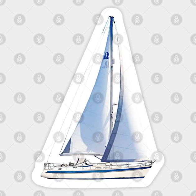 HR 39 Mark 2 Sailboat Sticker by FotoJarmo